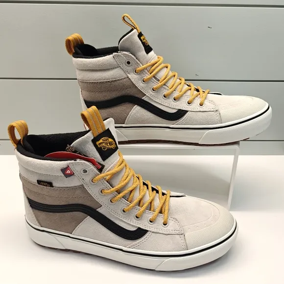 Vans SK8-Hi MTE-2 Utility Pop White Grey Black High Top Sneakers Men's 10.5