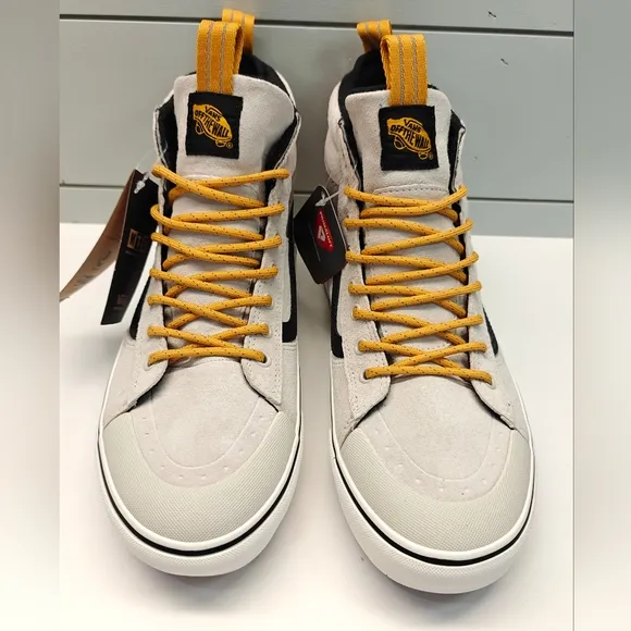 Vans SK8-Hi MTE-2 Utility Pop White Grey Black High Top Sneakers Men's 10.5