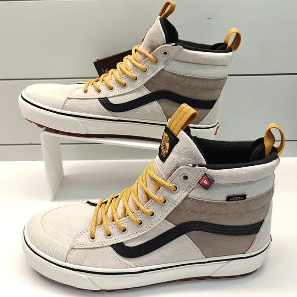 Vans SK8-Hi MTE-2 Utility Pop White Grey Black High Top Sneakers Men's 10.5