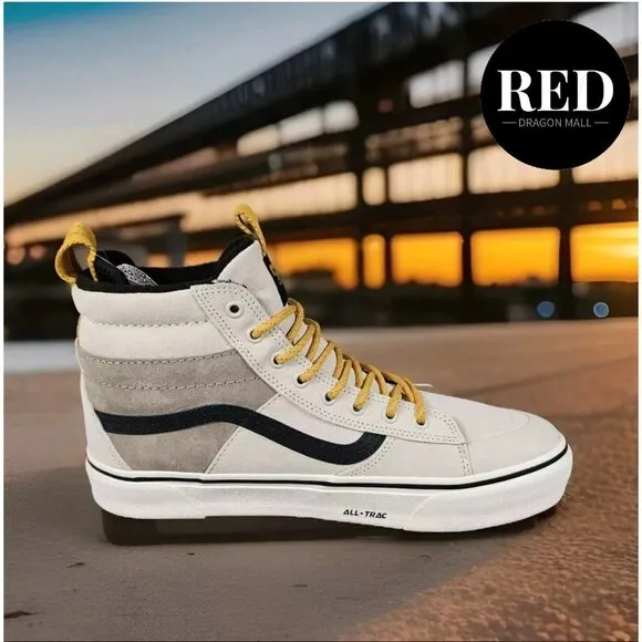Vans Sk8-Hi MTE-2 Utility Pop White Multi Waterproof Boots - Men's Size 11