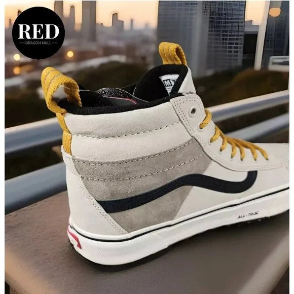 Vans Sk8-Hi MTE-2 Utility Pop White Multi Waterproof Boots - Men's Size 11