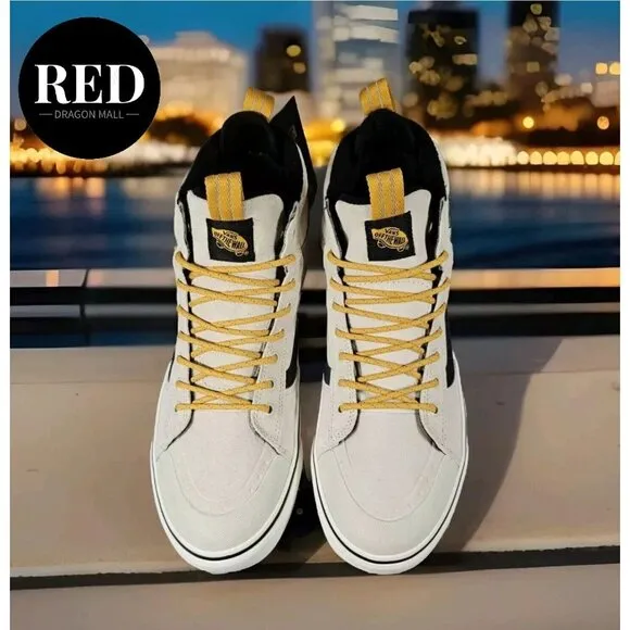 Vans Sk8-Hi MTE-2 Utility Pop White Multi Waterproof Boots - Men's Size 11