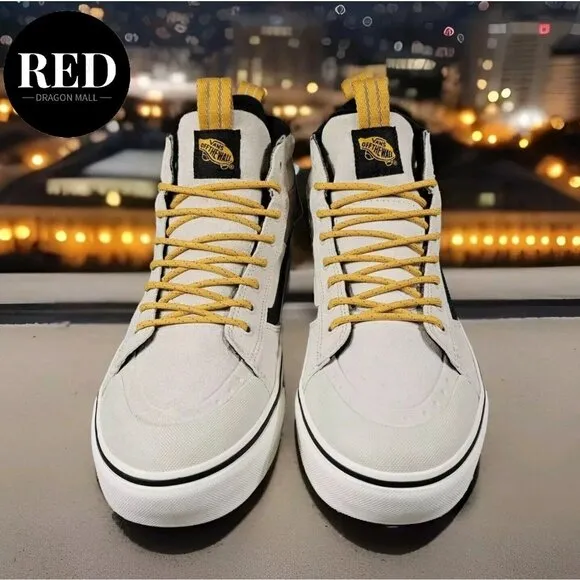 Vans Sk8-Hi MTE-2 Utility Pop White Multi Waterproof Boots - Men's Size 11