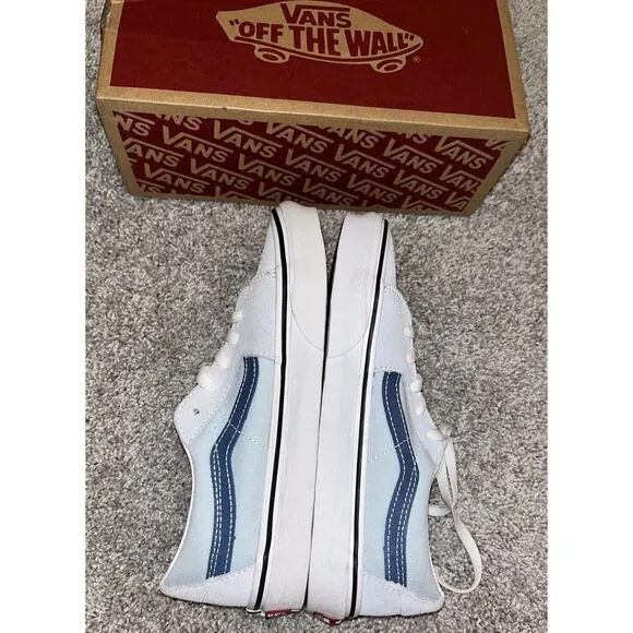 VANS SK8-LOW (UTILITY POP) Light BLUE/WHITE Size 5.0 Men’s 6.5 Women’s