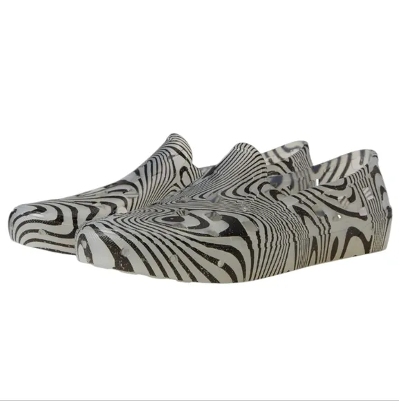 VANS Slip-On TRK Trippy Grain Clear Sneakers Athletic Shoes 39 New