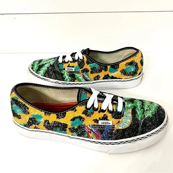 Van’s x Crayola Authentic Van Doren AOP Graphic Print Skate Shoe Womens Size 9.5