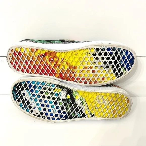 Van’s x Crayola Authentic Van Doren AOP Graphic Print Skate Shoe Womens Size 9.5