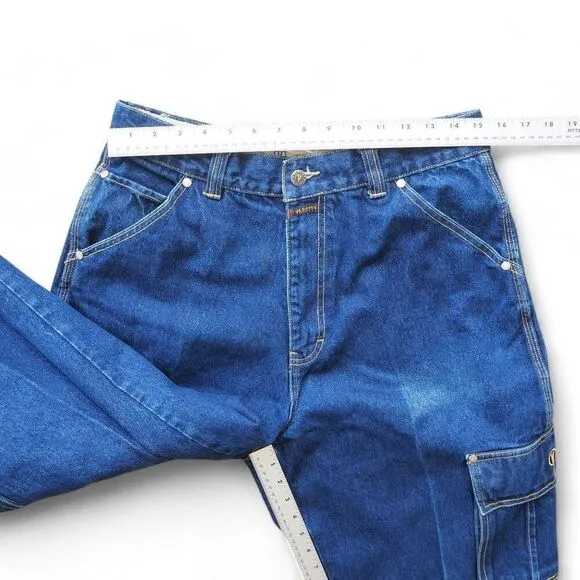 Varcity Vintage 90s Y2K Cargo Heavy Denim Hip Hop / Skate Baggy Jeans Men's 32