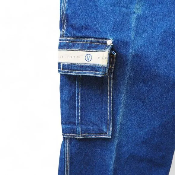 Varcity Vintage 90s Y2K Cargo Heavy Denim Hip Hop / Skate Baggy Jeans Men's 32