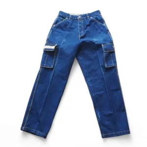 Varcity Vintage 90s Y2K Cargo Heavy Denim Hip Hop / Skate Baggy Jeans Men's 32