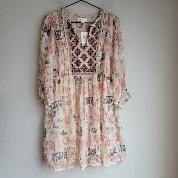 Velvet by Graham &amp; Spencer Tawni Embroidered Tunic size XS NWT