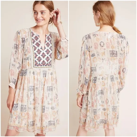 Velvet by Graham &amp; Spencer Tawni Embroidered Tunic size XS NWT