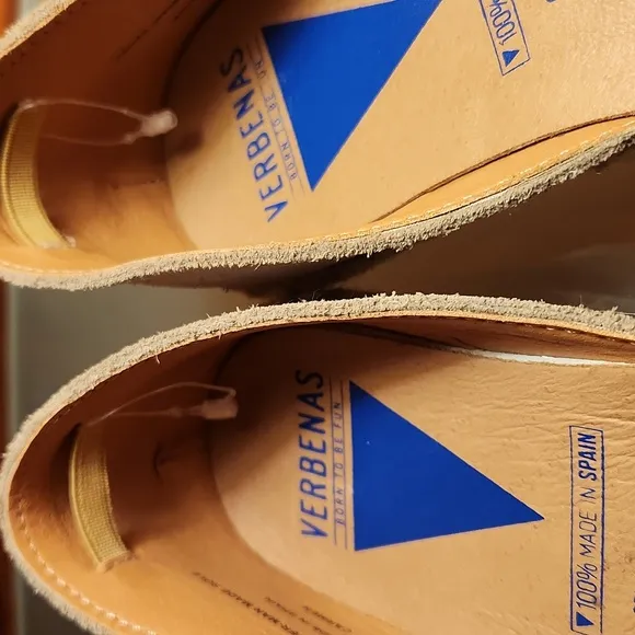 Verbenas Embroidered Espadrilles Flats CarmenWomen's Embroidered Tan Espadrilles