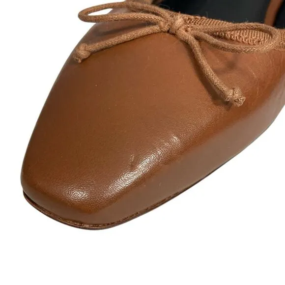 Veronica Beard $375 Cecile Leather Ballet Pumps Shoes 9.5 M