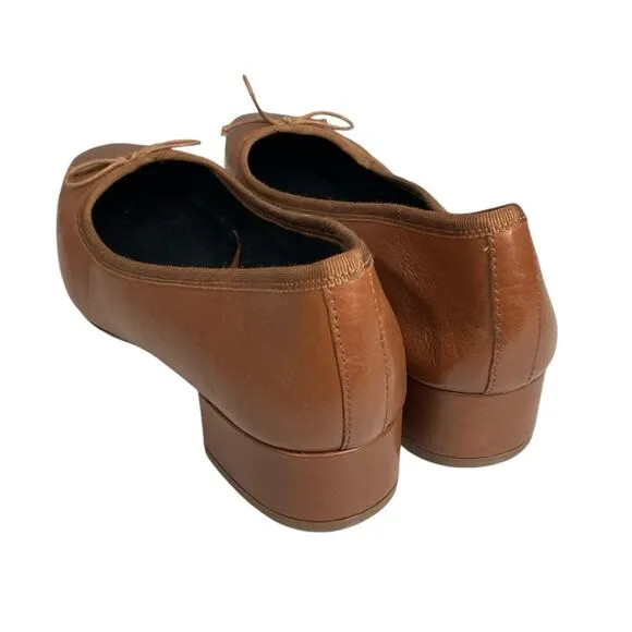 Veronica Beard $375 Cecile Leather Ballet Pumps Shoes 9.5 M