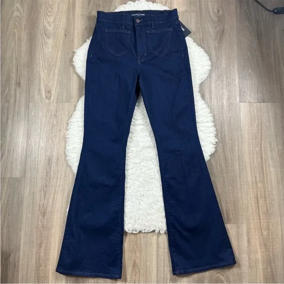 Veronica Beard Beverly patch pocket skinny flare jeans