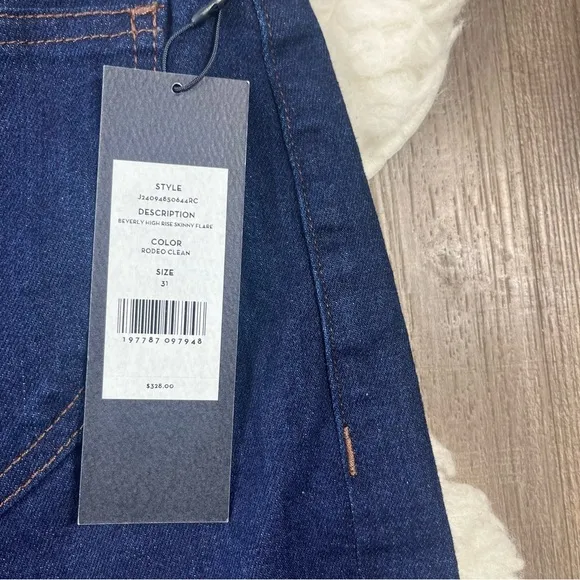Veronica Beard Beverly patch pocket skinny flare jeans
