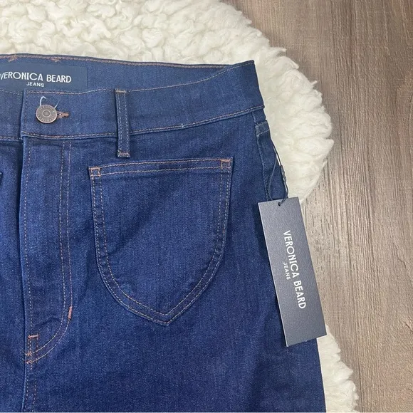 Veronica Beard Beverly patch pocket skinny flare jeans