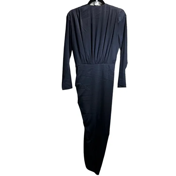 Veronica Beard Cameri Ruched Satin Midi Dress