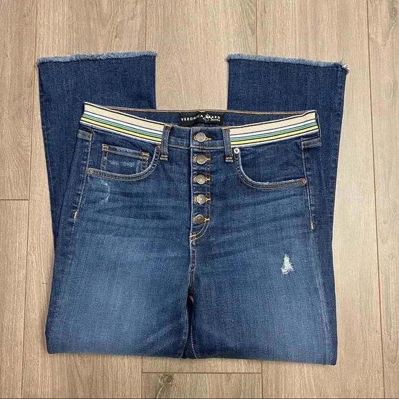 Veronica Beard Carolyn High Rise Baby Boot Jeans