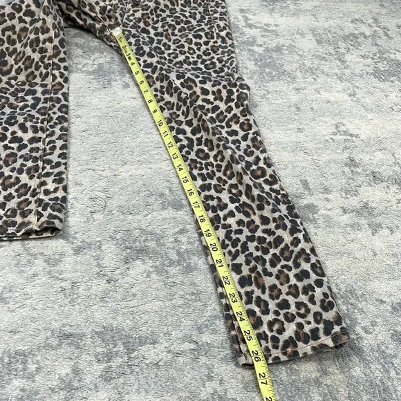 Veronica Beard Debbie Leopard Button Front Skinny Jean Animal Mob Wife Sz 26