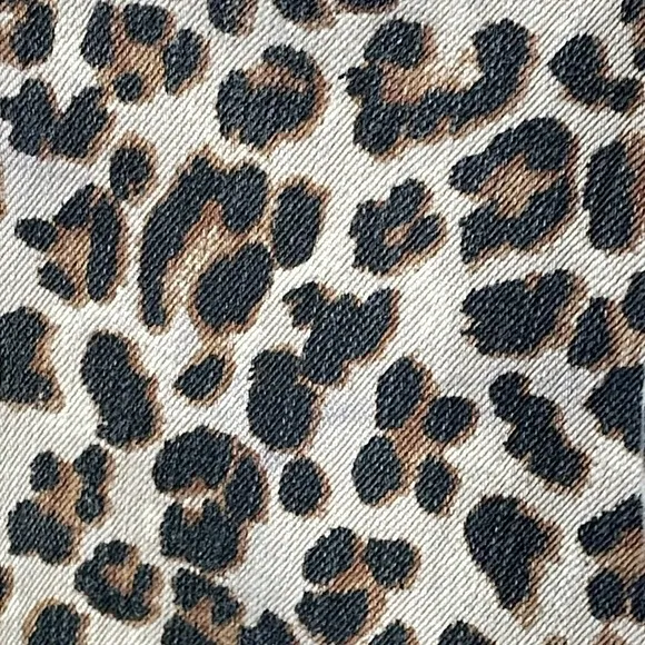 Veronica Beard Debbie Leopard Button Front Skinny Jean Animal Mob Wife Sz 26