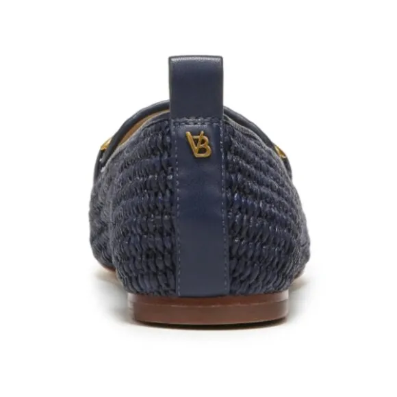 Veronica Beard Shoes Size 6.5 Loafers Woven Chain Navy Slip On Champlain