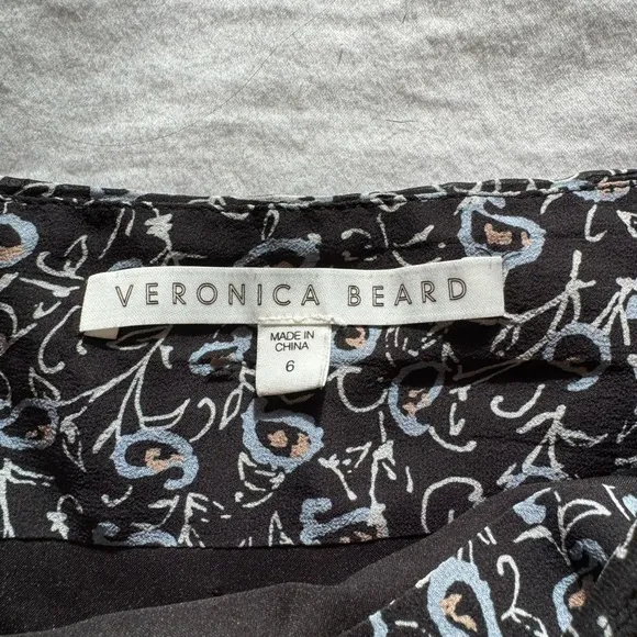 Veronica beard violet ruched mini skirt