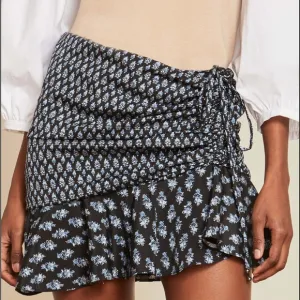 Veronica beard violet ruched mini skirt