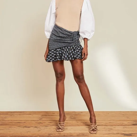 Veronica Beard Violet Skirt - Black Multi