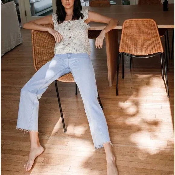 Vervet | NWT Salt Flats 90's Vintage High Rise Ankle Straight Denim Jeans