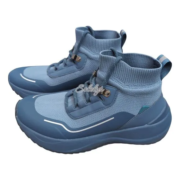 Vessi Stormburst High Top Twill Blue Ltd Edition Waterproof Sneaker Boot Mens 6