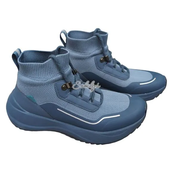 Vessi Stormburst High Top Twill Blue Ltd Edition Waterproof Sneaker Boot Mens 6