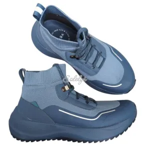 Vessi Stormburst High Top Twill Blue Ltd Edition Waterproof Sneaker Boot Mens 6