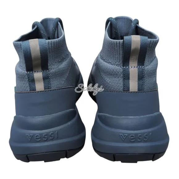 Vessi Stormburst High Top Twill Blue Ltd Edition Waterproof Sneaker Boot Mens 6