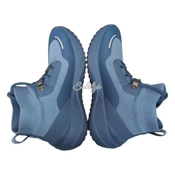 Vessi Stormburst High Top Twill Blue Ltd Edition Waterproof Sneaker Boot Mens 6