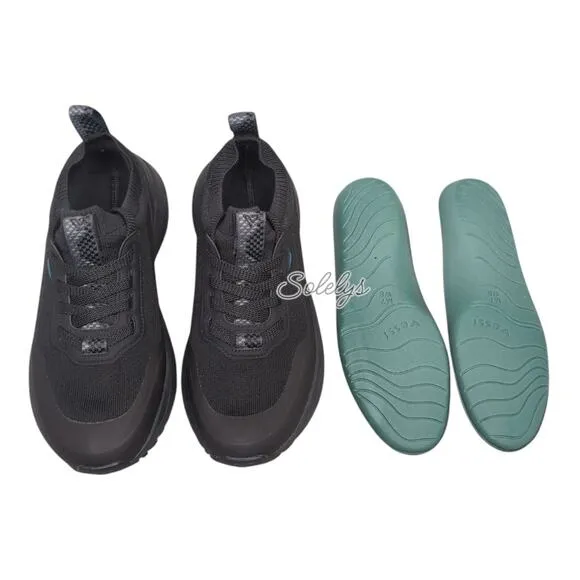 Vessi Stormburst Mens 7 Black Low Top Waterproof Dyma-Tex Knit Sneaker Boot