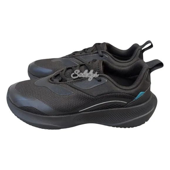 Vessi Tidal Black on Black Dyma-Tex Waterproof Vegan Lace Up Sneaker Womens 8.5