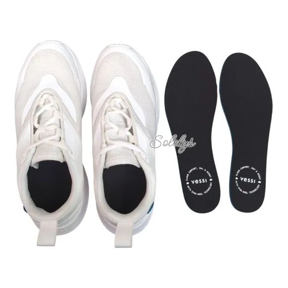 Vessi Tidal Warm White Waterproof Dyma-Tex  Vegan Lace Up Sneaker Womens 9