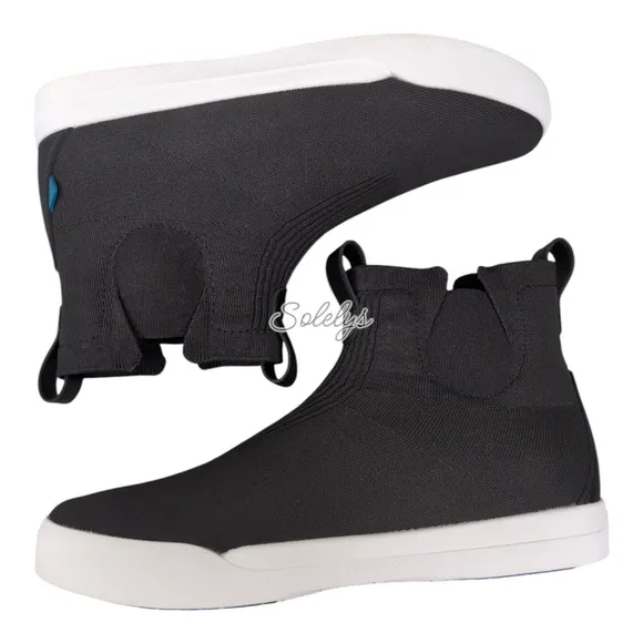 Vessi Weekend Chelsea Asphalt Black White  Waterproof Dyma-Tex Knit Boot Mens 11