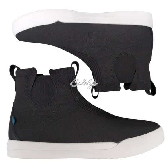 Vessi Weekend Chelsea Asphalt Black White  Waterproof Dyma-Tex Knit Boot Mens 11