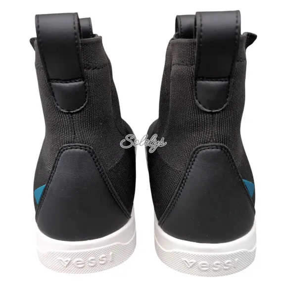 Vessi Weekend Chelsea Asphalt Black White  Waterproof Dyma-Tex Knit Boot Mens 11