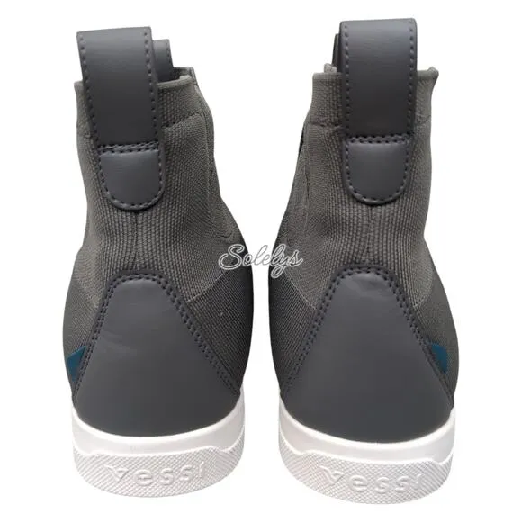 Vessi Weekend Chelsea Concrete Grey White Waterproof Dyma-Tex Knit Boot Mens 10
