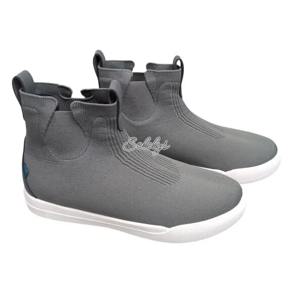 Vessi Weekend Chelsea Concrete Grey White Waterproof Dyma-Tex Knit Boot Mens 10