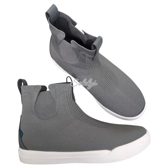 Vessi Weekend Chelsea Concrete Grey White Waterproof Dyma-Tex Knit Boot Mens 10