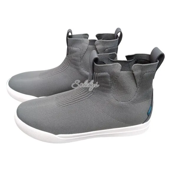 Vessi Weekend Chelsea Concrete Grey White Waterproof Dyma-Tex Knit Boot Mens 10