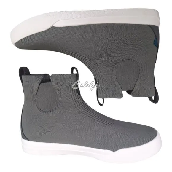 Vessi Weekend Chelsea Concrete Grey White Waterproof Dyma-Tex Knit Boot Mens 10