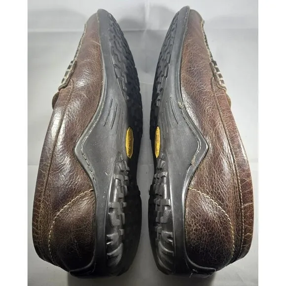 Vibram  Brown Leather  Loafers Men's Slip-On Size 12 M