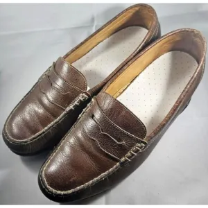 Vibram  Brown Leather  Loafers Men's Slip-On Size 12 M