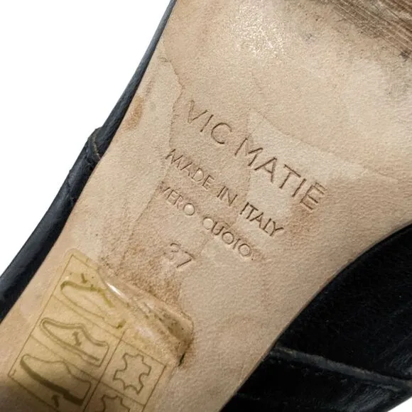 VIC MATIE Strapped Ankle Wrap Heeled Sandals 37